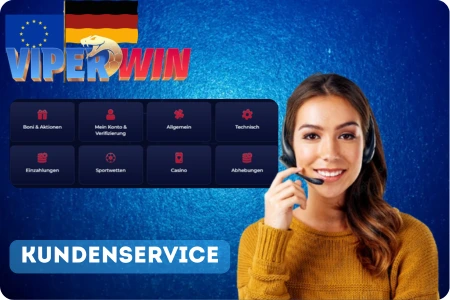 Viper Win Kundenservice – deutschsprachiger Support mit 24/7 Live-Chat, E-Mail Hilfe und schneller Reaktionszeit für Spieler