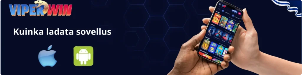 ViperWin Casino sovelluksen lataus Androidille ja iOS:lle