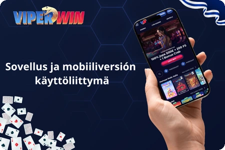 ViperWin Casino sovellus ja mobiiliversión käyttöliittymä